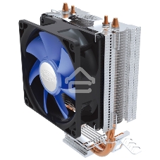 Кулер для процессора DEEPCOOL ICE EDGE MINI FS V2.0 синий, 80 мм, алюминий/медь, 2200 об/мин, 24.7 дБ, 3 pin, 100 Вт, 112 мм