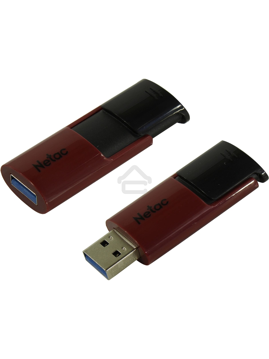 Флеш диск USB Drive Netac U182 NT03U182N-256G-30RE, USB3.0 256GB, retail version, черный/красный