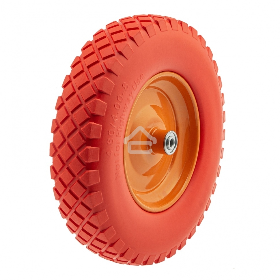 Колесо Palisad полиуретановое 4.80/4-8 длина оси 90мм подшипник 12мм