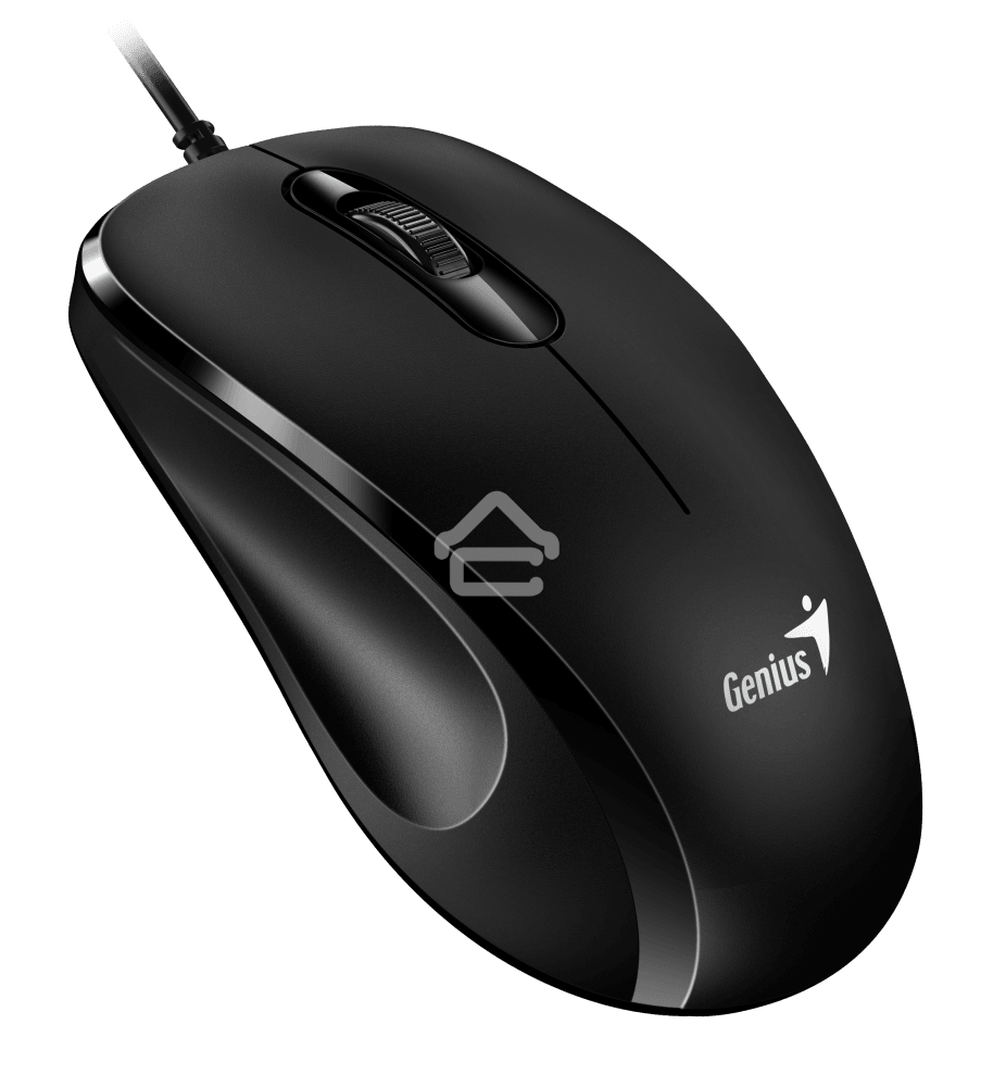 Мышь проводная Genius DX-101 черный, 1200 dpi, USB, кнопки - 3