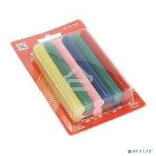 Клеевые стержни Rexant, Ø11 мм, 100 мм, цветные, 12 шт., блистер