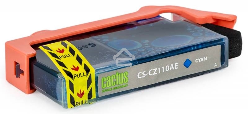 Картридж струйный Cactus CS-CZ110AE №655 голубой (14,6 мл) для HP DJ IA 3525/5525/4515/4525
