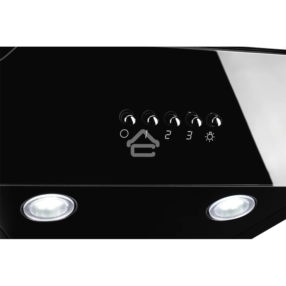 Вытяжка наклонная Monsher Laval 60 черный, 60 см, 1100 куб. м/ч, 53 дБ