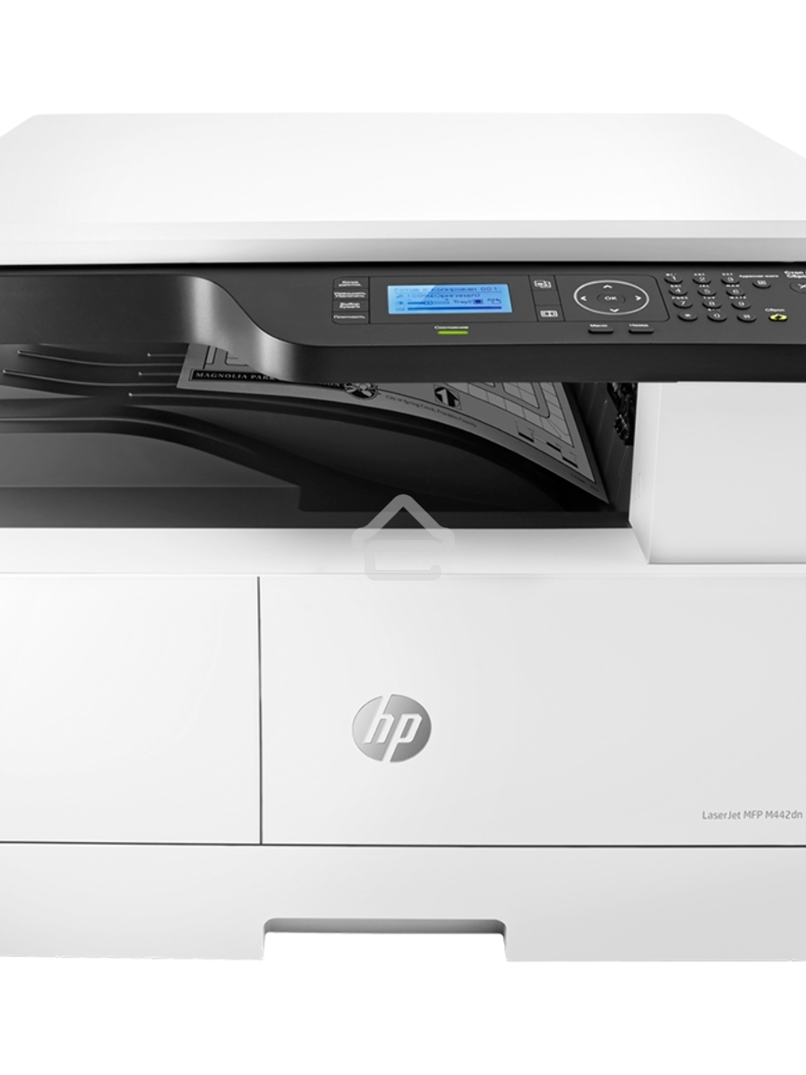 МФУ лазерный HP LaserJet M442dn (8AF71A), A3, ч/б, печ. до 24 стр/мин. (А4) до 13 стр/мин. (А3), 1200 x 1200 dpi (печать) 600x600dpi (скан.), USB, RJ-45