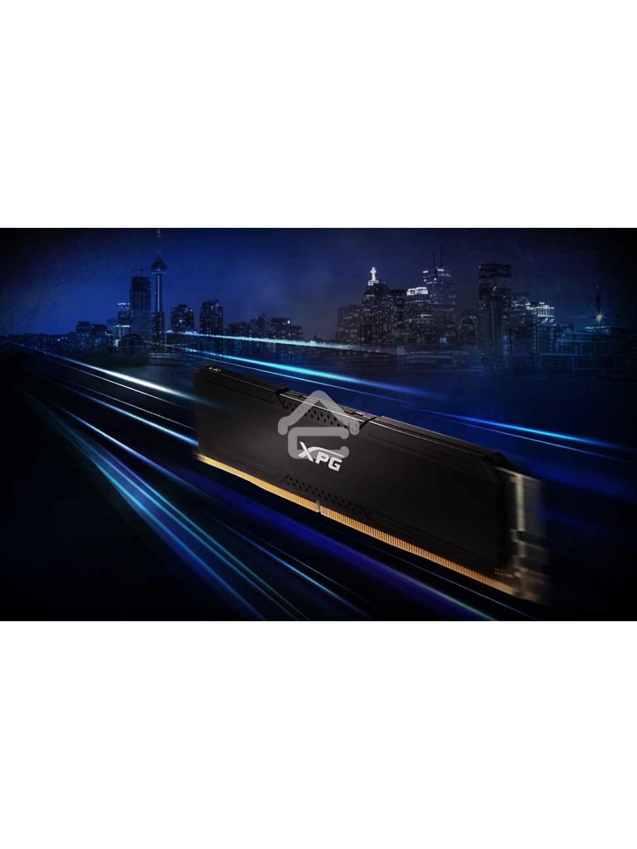 Оперативная память XPG Gammix D20, 32GB (2x16GB), DDR4, 3600MHz, CL18, UDIMM, с радиатором, черный