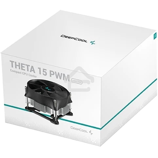 Кулер для процессора DEEPCOOL THETA 15 PWM черный, 100 мм, алюминий, 2800 об/мин, 36 дБ, 4 pin, 65 Вт, 52 мм