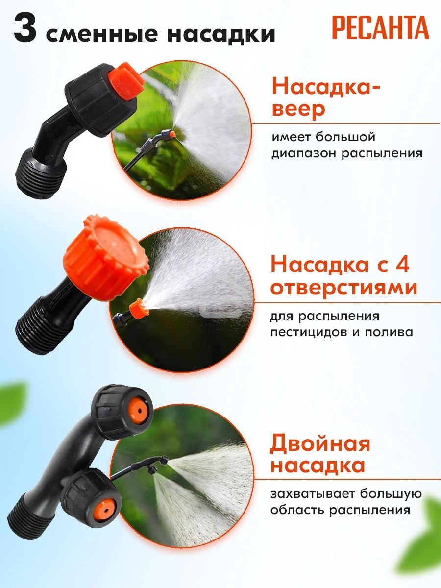 Опрыскиватель Ресанта SP-12СК аккум. ранц. 12л красный/черный (70/13/40)