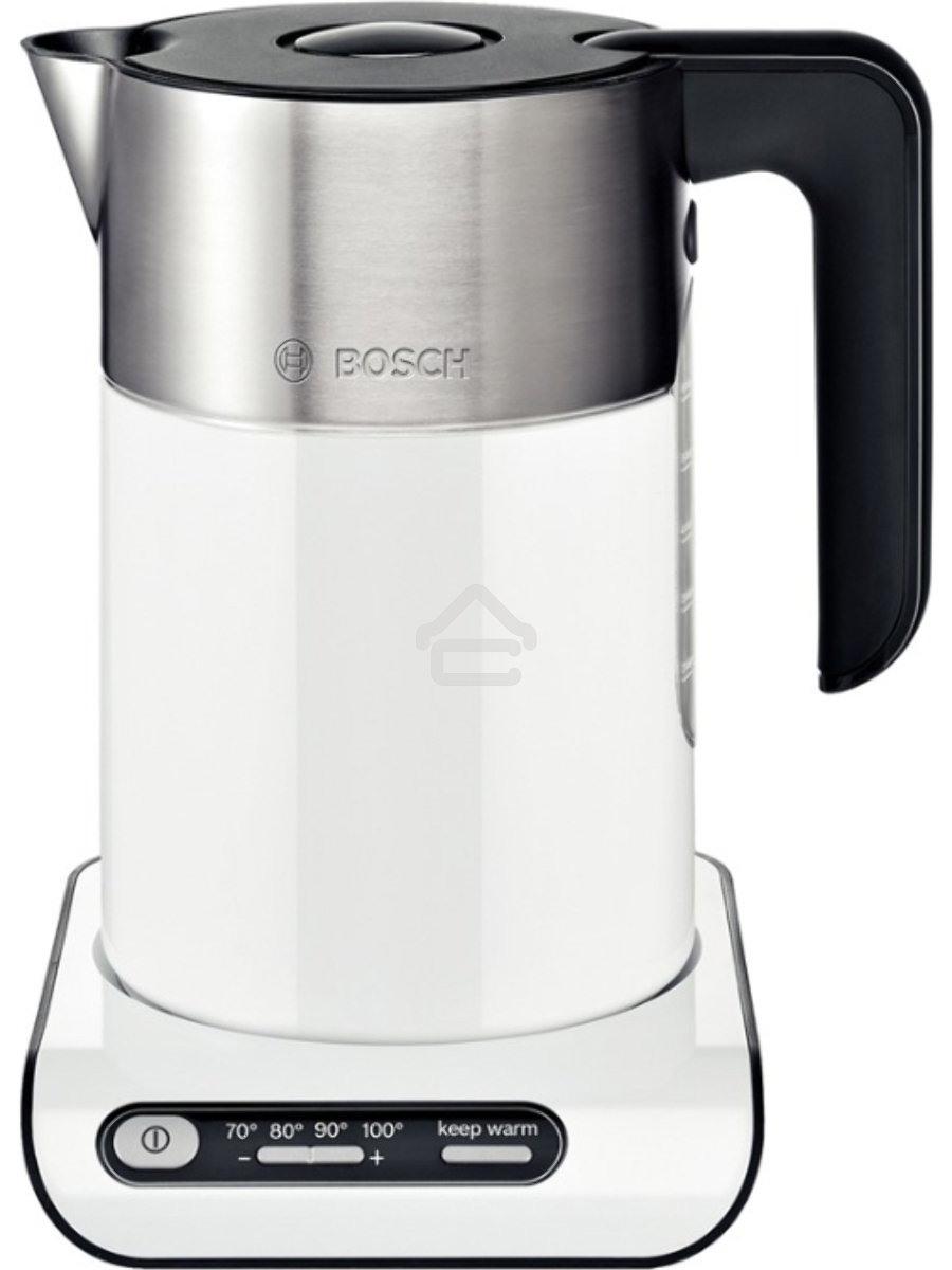 Чайник электрический Bosch TWK8611P 1.5л. 2400Вт белый/серебристый (корпус: нержавеющая сталь)