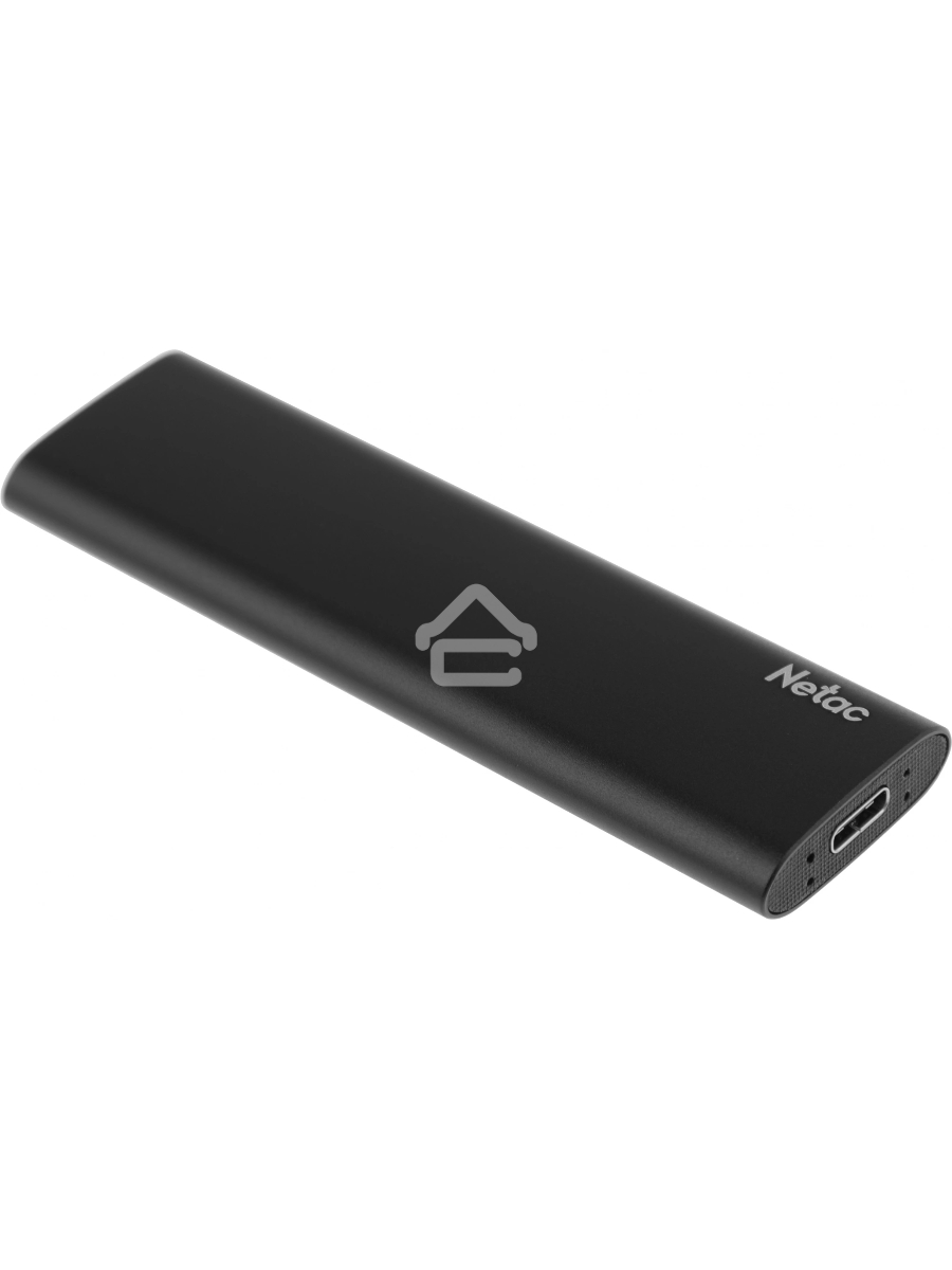Накопитель SSD External Netac 2.0Tb Z SLIM <NT01ZSLIM-002T-32BK> (USB3.2, up to 520/480MBs, 100х29.5х9mm, Black)