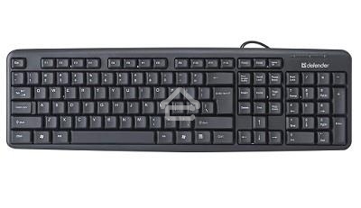 Клавиатура проводная Defender Element HB-520, USB, черный