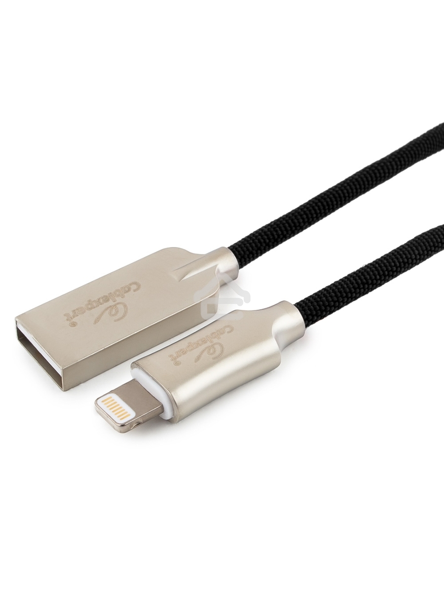 Кабель USB Cablexpert для Apple CC-P-APUSB02Bk-1.8M, MFI, AM/Lightning, серия Platinum, длина 1.8м, черный, блистер