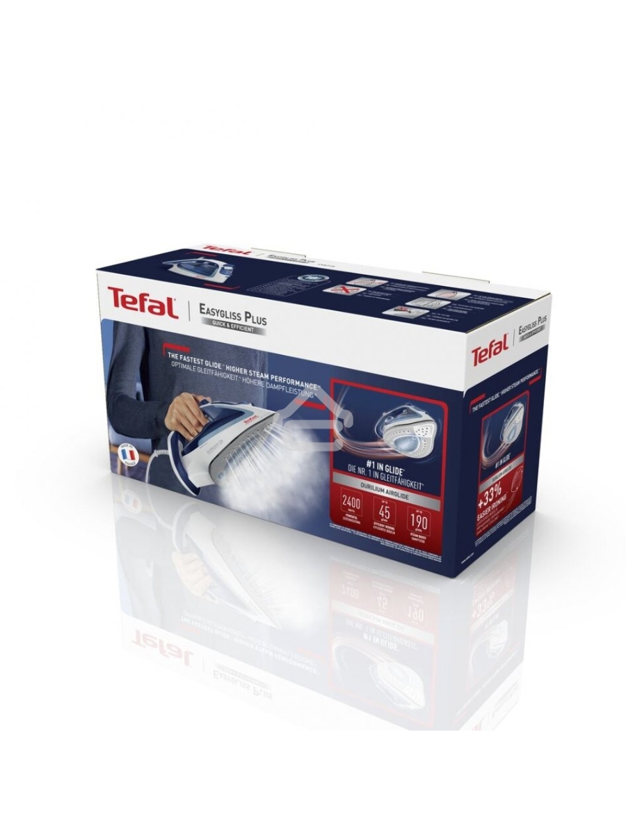 Утюг Tefal FV5715E0, 2200Вт, голубой/белый