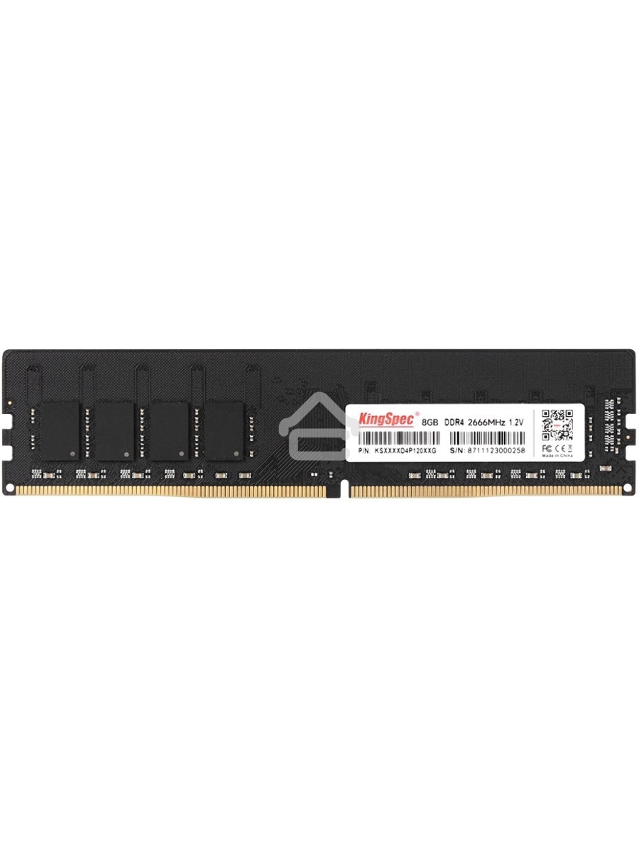 Оперативная память KingSpec, DDR4, 8GB (1x8GB), 2666MHz, CL18, DIMM