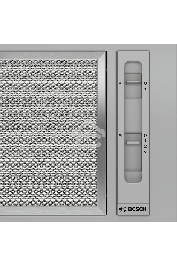 Встраивамая вытяжка Bosch DLN52AA70, производительность до 302 м3/ч., 2 мотора, 3 ступен и + интенсивный режим, LED-освещение (2 х 2,15 Вт), ползунковый переключатель