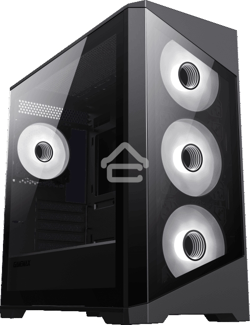 Компьютерный корпус mATX, без блока питания Gamemax Destroyer TGb mATX case, black, w/o psu, w/1xUSB3.0+2xUSB2.0, Combo Audio, w/3x12cm ARGb front fan (1xFN-12A-M6I, 2xFN-12A-S6I), w/1x12cm ARGb rear fan (FN