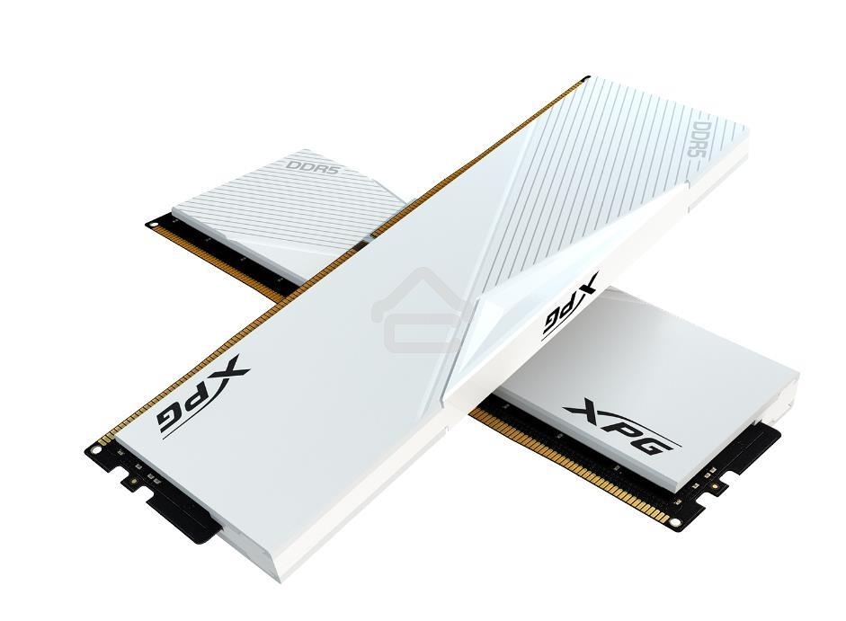 Оперативная память XPG Lancer, DDR5, 32GB (2x16GB), 6400MHz, CL32, DIMM, с радиаторами, белый