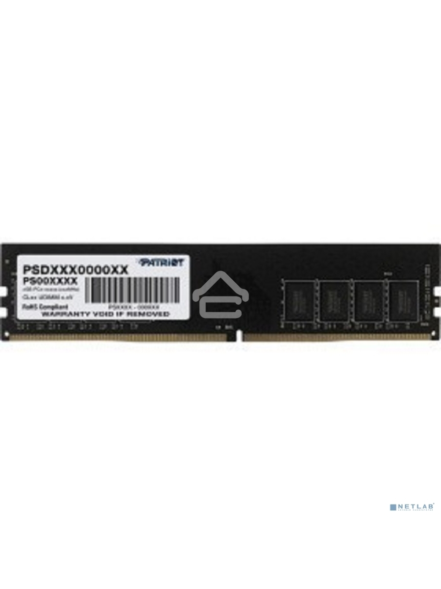 Оперативная память Patriot Signature, DDR4, 8GB (1x8 GB), 3200 MHz, CL22, DIMM
