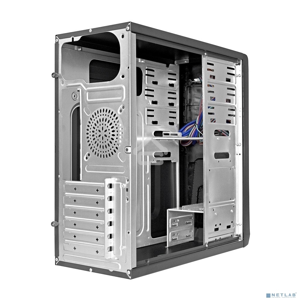 Компьютерный корпус Miditower ExeGate CP-603UB Black, ATX, <без БП>, 2*USB+2*USB3.0, Audio, замок блокировки кнопки питания