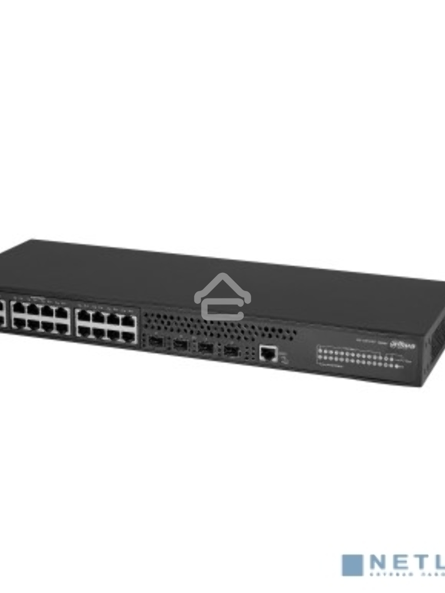 Коммутатор DAHUA 28-портовый управляемый, уровень L3Порты: 24 RJ45 10/100/1000Мбит/с, 4 SFP+ 1000/10000Мбит/с(uplink); питание: 100~240В(AC); грозозащита: до 6кВ