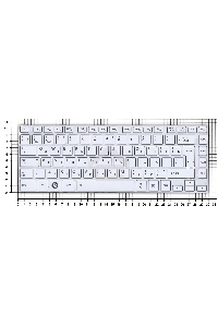 Клавиатура для ноутбука Toshiba Satellite L800 L830 белый