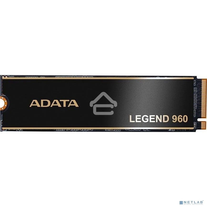 Накопитель SSD ADATA LEGEND 960, 1Tb, PCIe 4.0 x4, M.2 2280, NVMe, R/W 7400/6000, с радиатором