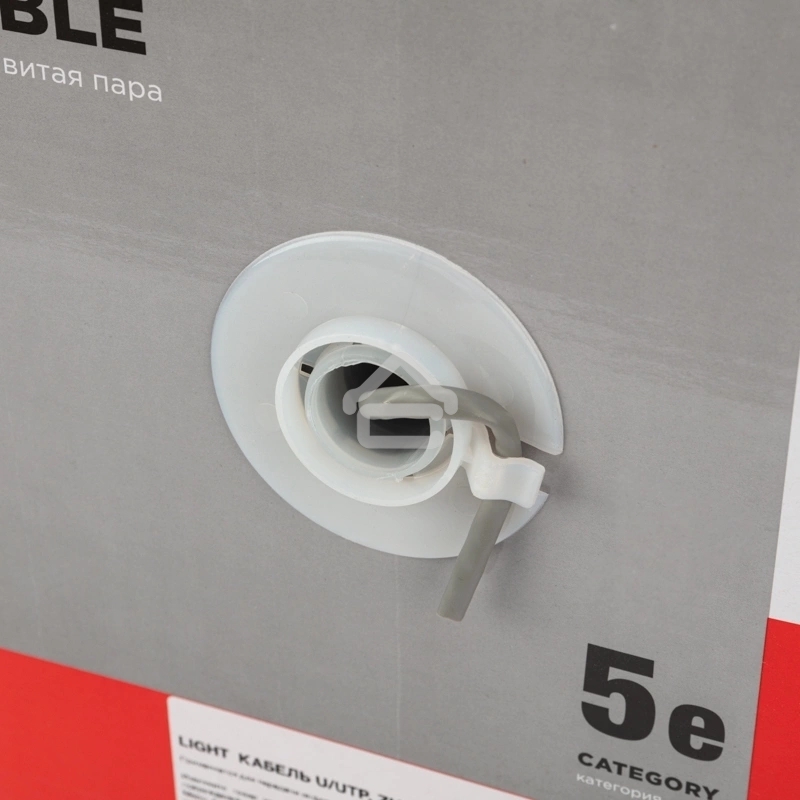 Кабель витая пара Rexant LIGHT U/UTP, cat.5e, ZH нг(А)-HF, 4PR, 24AWG, внутренний, серый, 305 м