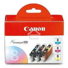 Картридж струйный Canon CLI-8C/M/Y 0621B029 голубой/пурпурный/желтый (420 стр.) для Canon Pixma iP6600D/iP4200/5200