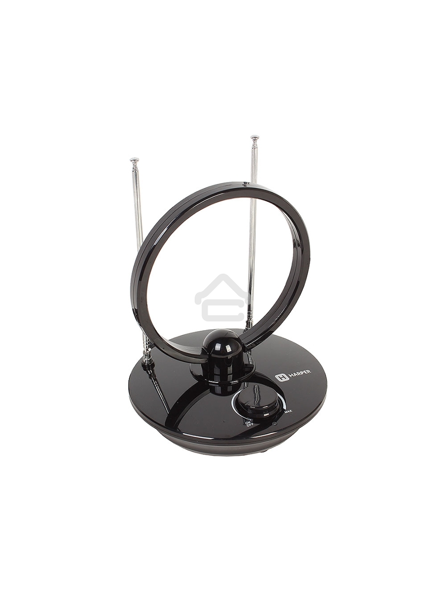 Телевизионная антенна Harper ADVB-2969 (комнатная, активная;DVB-T2; VHF / UHF (174–230 MHz, 470-862 MHz); 25 dB; 75 ; 3 dB; 1м)