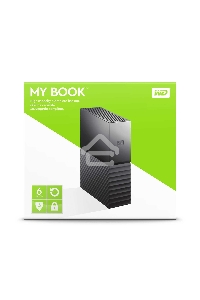 Накопитель на жестком магнитном диске WD Внешний жёсткий диск WD My Book (New) WDBBGB0060HBK-EESN 6ТБ 3,5