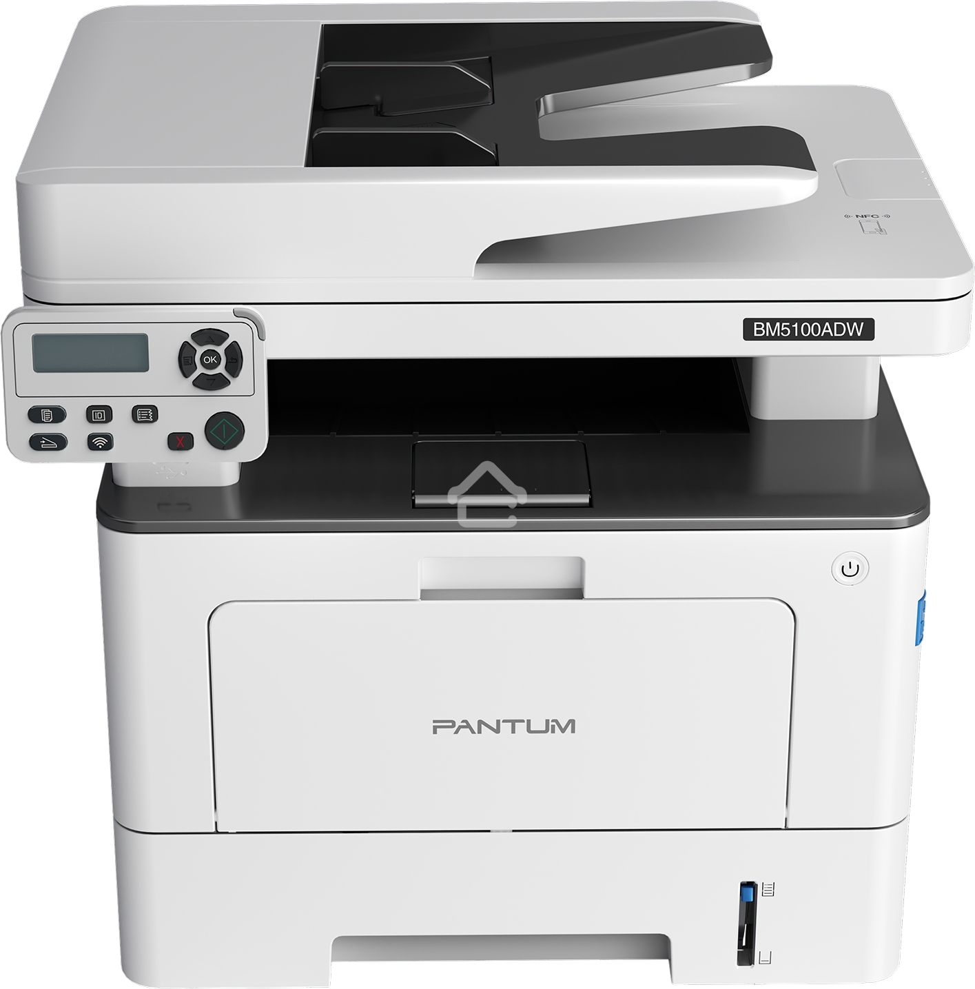МФУ лазерный Pantum BM5100ADW, A4, ч/б, печ. до 40 стр/мин., скан. до 24 стр/мин., 1200x1200dpi, USB, RJ-45, Wi-Fi