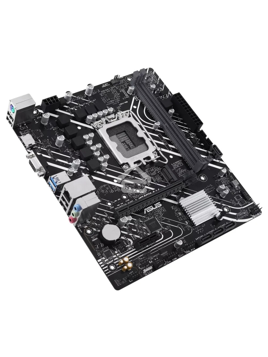 Материнская плата ASUS PRIME H610M-K, LGA 1700, Intel H610, 2xDDR5, 4xSATA, 1xM.2, 1xPCIe 4.0 x16, 1x1Gb LAN, 2xUSB-A 3.2 Gen 1, 4xUSB-A 2.0, 1xHDMI, 1xVGA, 3x3.5 мм, 1xRS-232, 7.1, mATX