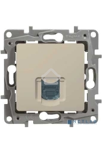 Розетка RJ45 кат. 5 UTP, сл. кость ETIKA