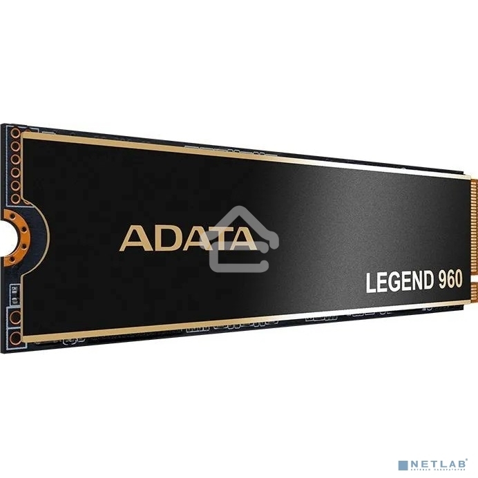 Накопитель SSD ADATA LEGEND 960, 1Tb, PCIe 4.0 x4, M.2 2280, NVMe, R/W 7400/6000, с радиатором