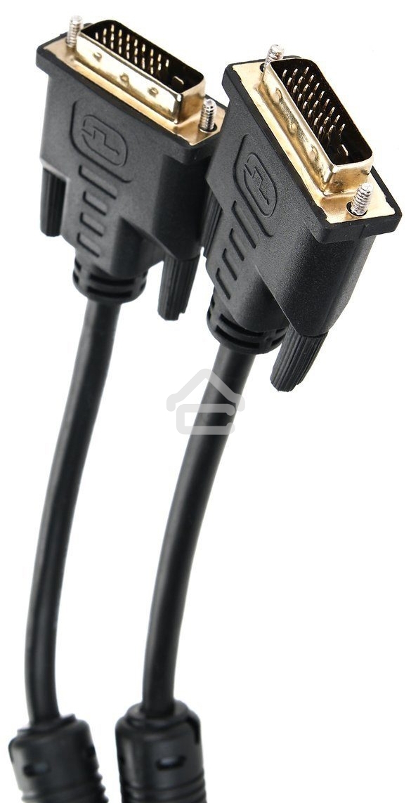 Кабель DVI-D--DVI-D Dual link 25M/25M, экран, феррит.кольца, 1.8м Telecom TCG441D-1.8M