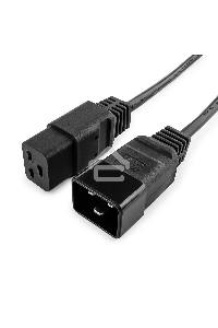 Кабель питания для UPC Gembird/Cablexpert, 1.5м, С19 - C20, 16А, черный, с заземлением(PC-189-C19)