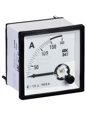 Амперметр Э47 72х72мм 150/5А кл. точн. 1.5 ИЭК IPA10-6-0150-E