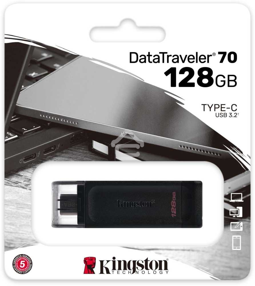 Флешка USB Kingston 128Gb DataTraveler DT70 <DT70/128Gb>, USB-C 3.2 Gen 1
