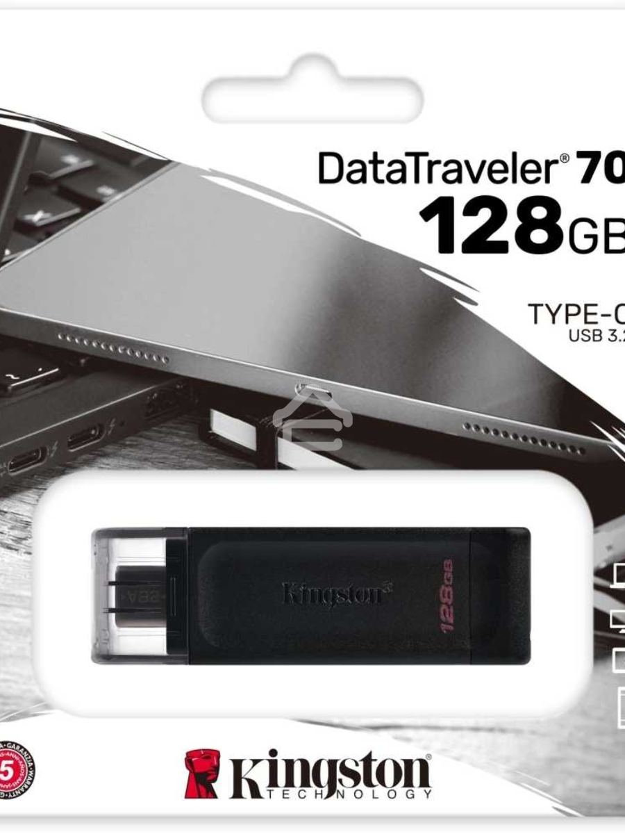 Флеш диск Kingston 128Gb DataTraveler DT70 <DT70/128GB>, USB-C 3.2 Gen 1