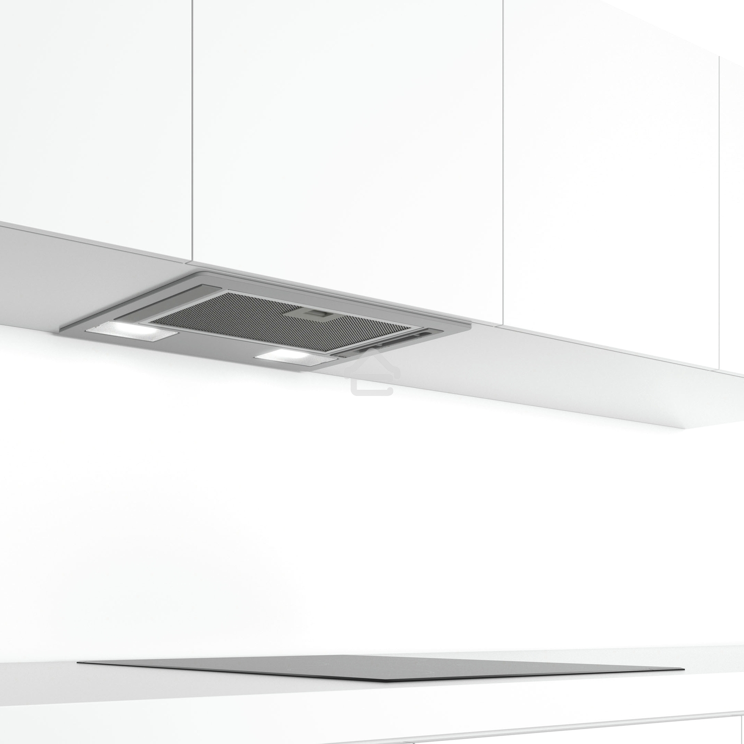 Вытяжка встраиваемая Bosch DLN52AA70 нержавеющая сталь, 53.4 см, 302 куб. м/ч, 65 дБ