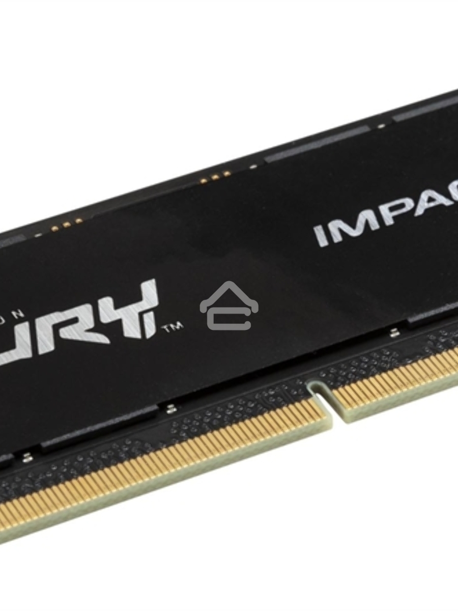Оперативная память Kingston Fury Impact, DDR5, 16GB (1x16GB), 4800MHz, CL38, SO-DIMM