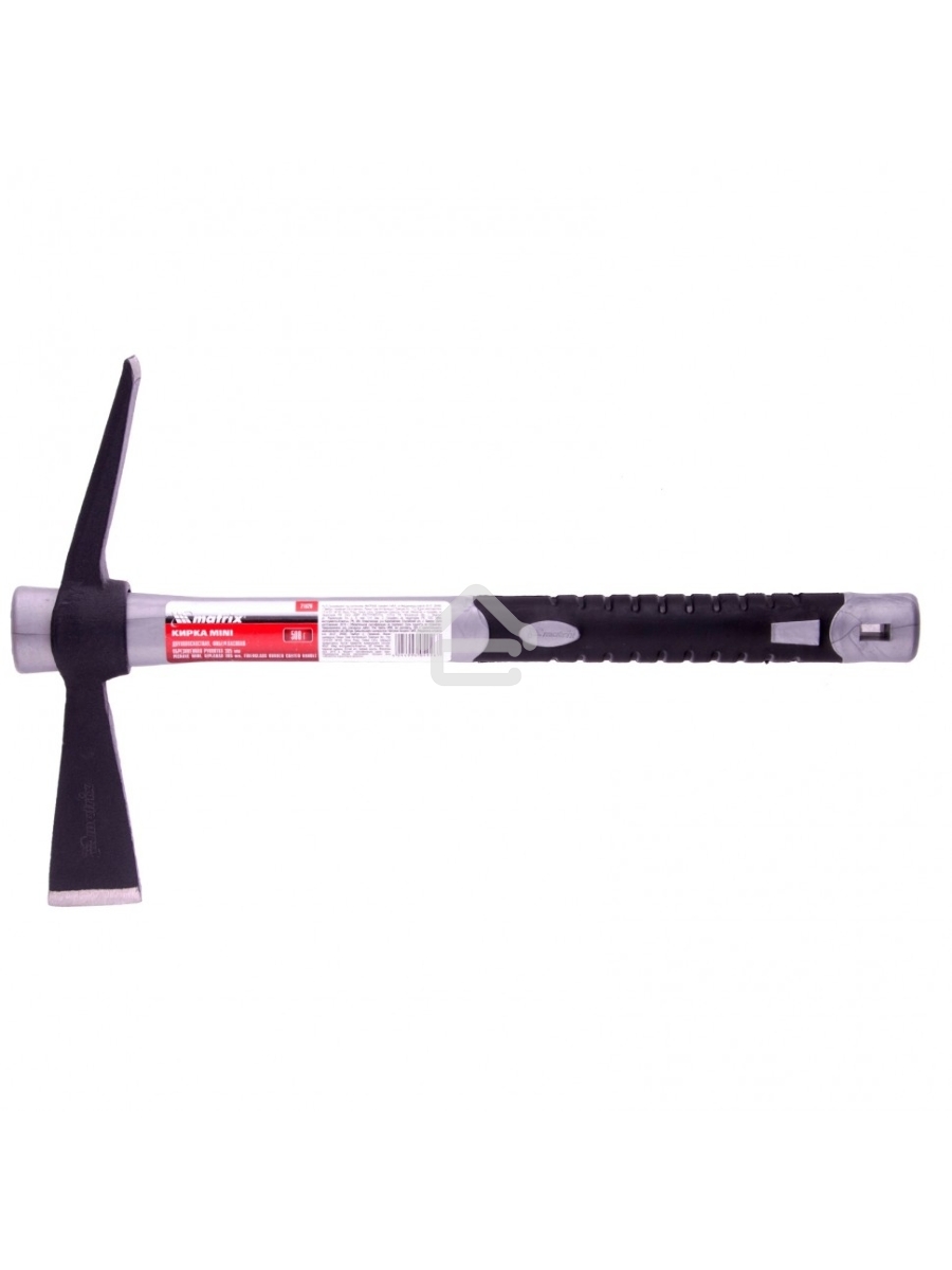 Кирка MATRIX 21826 mini двухплоскостная 500 г фибергласовая обрезиненная рукоятка 385мм