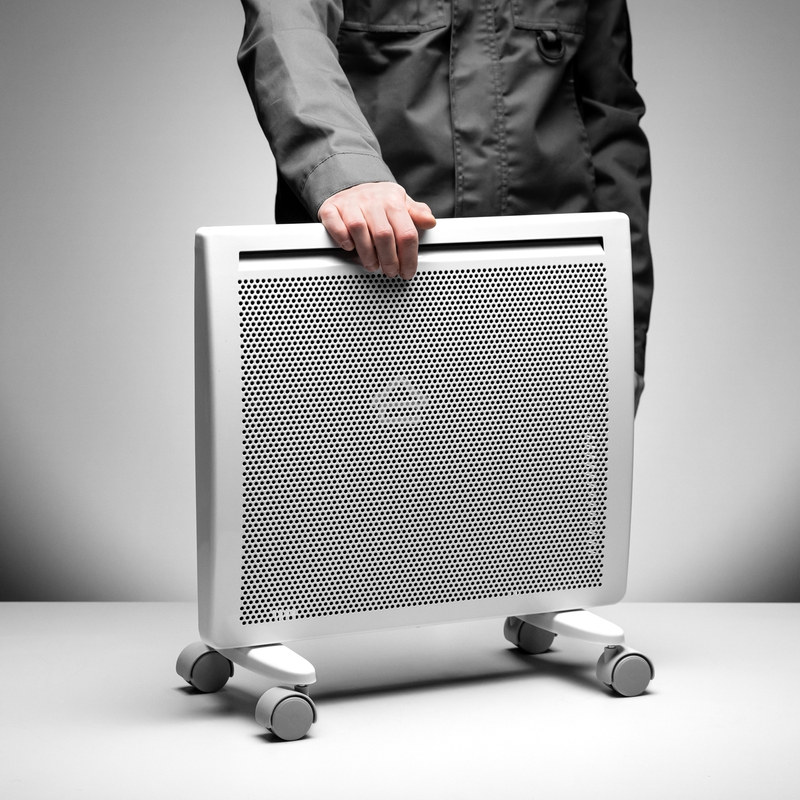 Конвектор электрический гибридный Denzel HybridX-1000 белый, 1000 Вт, 20 м2, термостат, дисплей