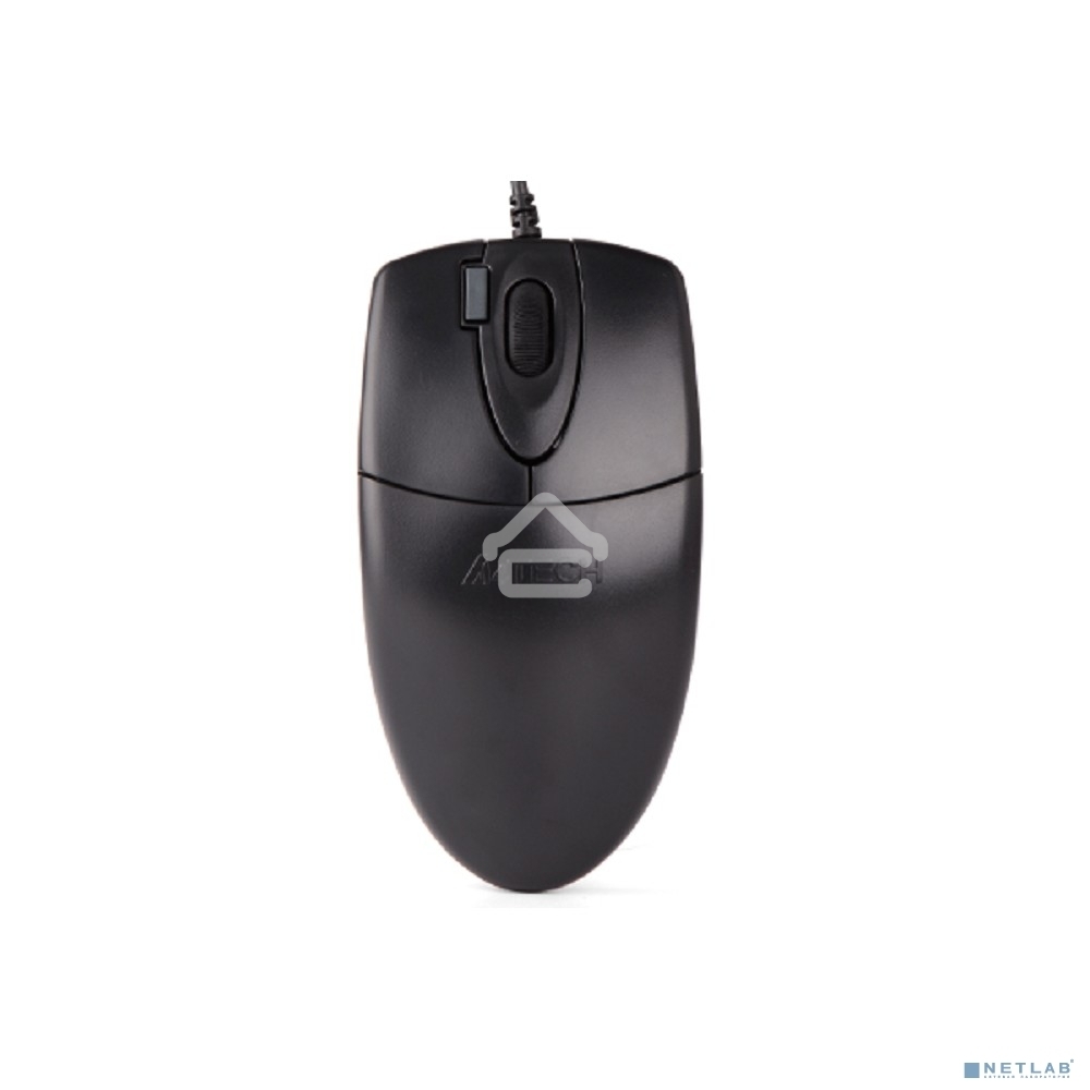 Мышь проводная A4Tech OP-620DS черный, 1000 dpi, USB, кнопки - 4