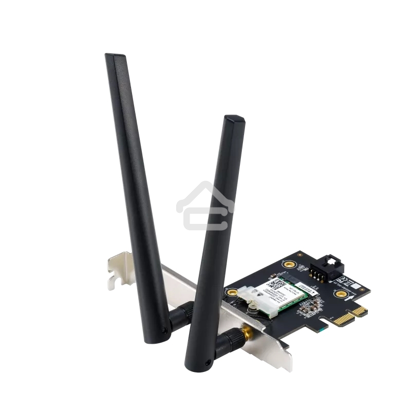 Сетевой адаптер ASUS PCE-AX1800 WIFI 802.11ax, 2402 + 574Mbpsб PCI-E Adapter, 2 антенны; 90IG07A0-MO0B00