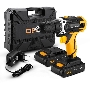 Дрель-шуруповерт Deko DKCD20FU-Li 063-4093, Аккумуляторная, 20 В, Кейс