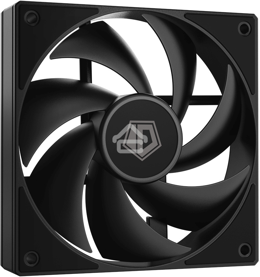 Вентилятор для корпуса ID-Cooling AF-125-K черный, 120 мм, 2000 об/мин, 29.85 дБ, 4 pin