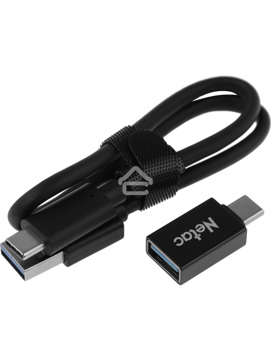 Накопитель SSD External Netac 2.0Tb Z SLIM <NT01ZSLIM-002T-32BK> (USB3.2, up to 520/480MBs, 100х29.5х9mm, Black)