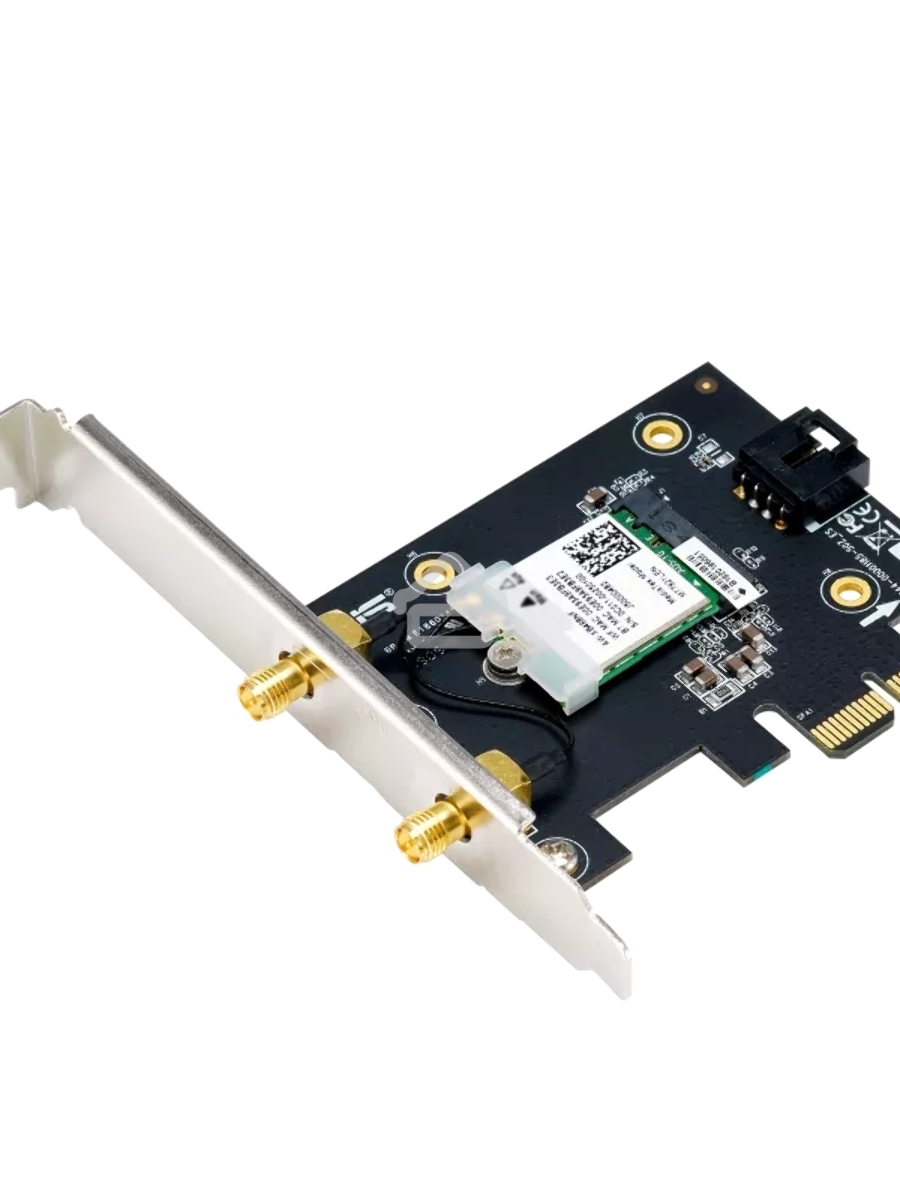 Сетевой адаптер ASUS PCE-AX1800 WIFI 802.11ax, 2402 + 574Mbpsб PCI-E Adapter, 2 антенны; 90IG07A0-MO0B00