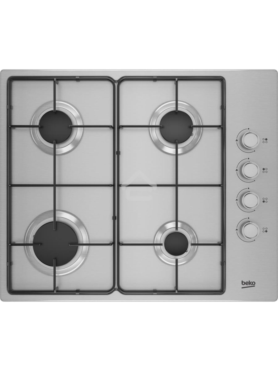 Встраиваемая газовая варочная поверхность Beko HIGG 641C3 SX, Нержавеющая сталь