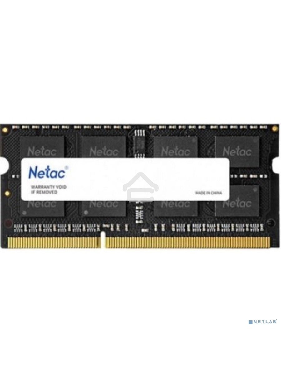 Оперативная память NETAC Basic, DDR3L, 8GB (1x8GB), 1600MHz, CL11, SO-DIMM